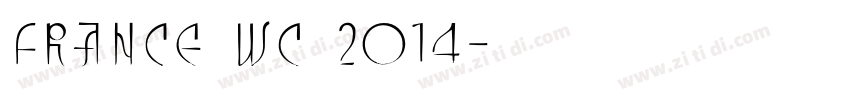 France WC 2014字体转换